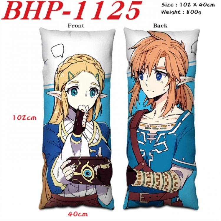 The Legend of Zelda Anime peach skin velvet double-sided printed pillow pillowcase 40X102cm NO FILLING