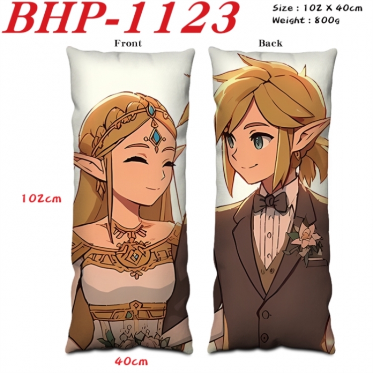The Legend of Zelda Anime peach skin velvet double-sided printed pillow pillowcase 40X102cm NO FILLING