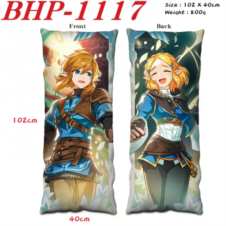 The Legend of Zelda Anime peach skin velvet double-sided printed pillow pillowcase 40X102cm NO FILLING