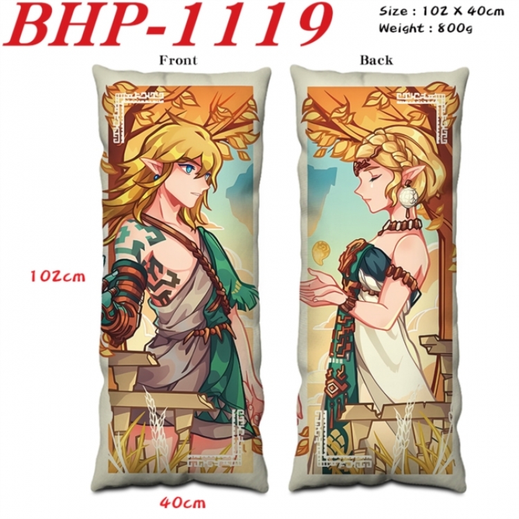The Legend of Zelda Anime peach skin velvet double-sided printed pillow pillowcase 40X102cm NO FILLING