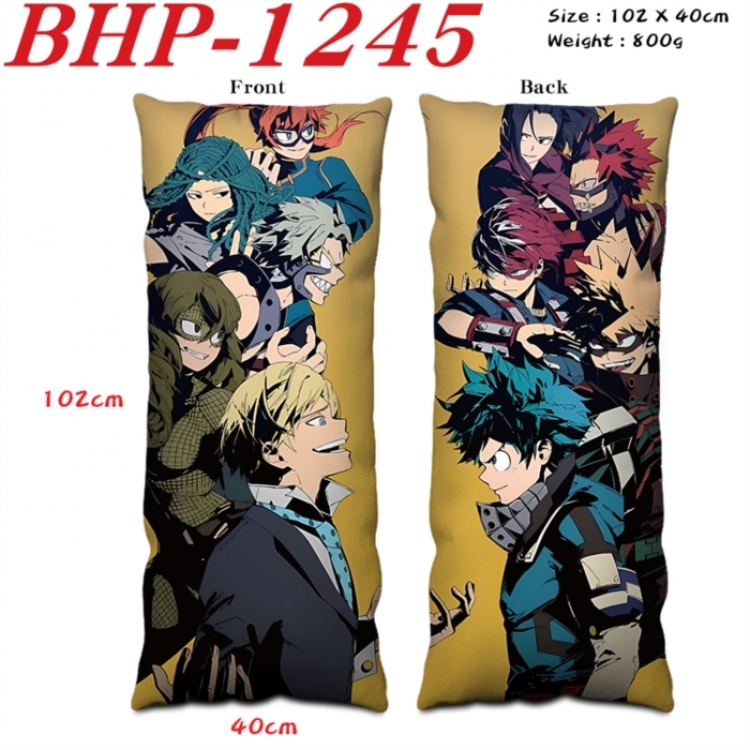 My Hero Academia Anime peach skin velvet double-sided printed pillow pillowcase 40X102cm NO FILLING