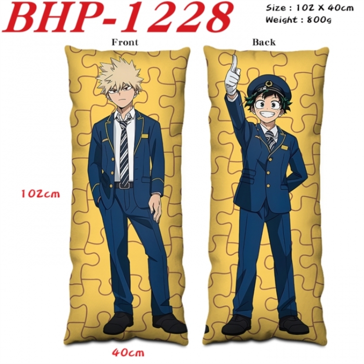 My Hero Academia Anime peach skin velvet double-sided printed pillow pillowcase 40X102cm NO FILLING