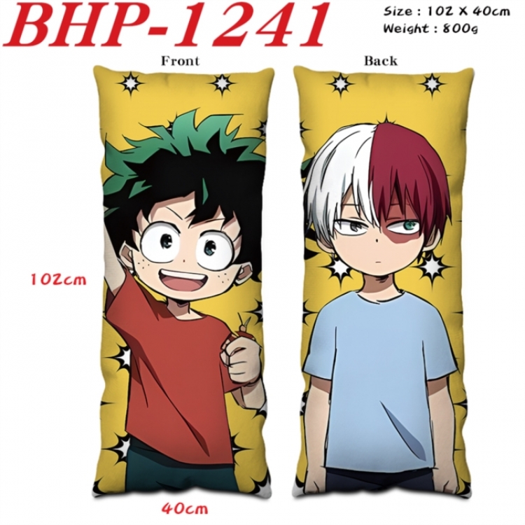 My Hero Academia Anime peach skin velvet double-sided printed pillow pillowcase 40X102cm NO FILLING