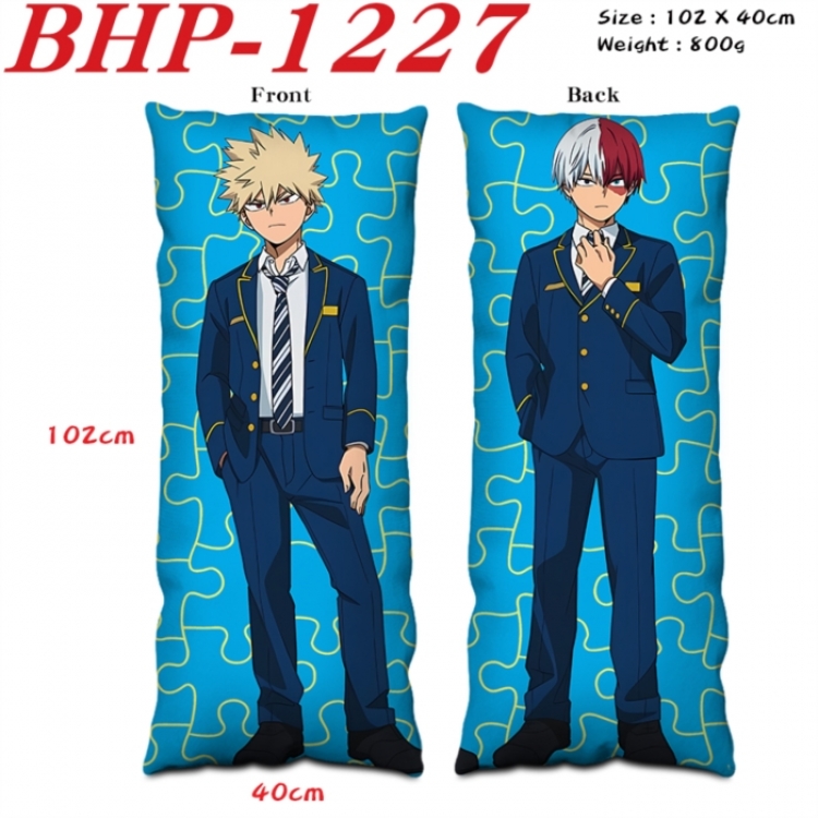 My Hero Academia Anime peach skin velvet double-sided printed pillow pillowcase 40X102cm NO FILLING