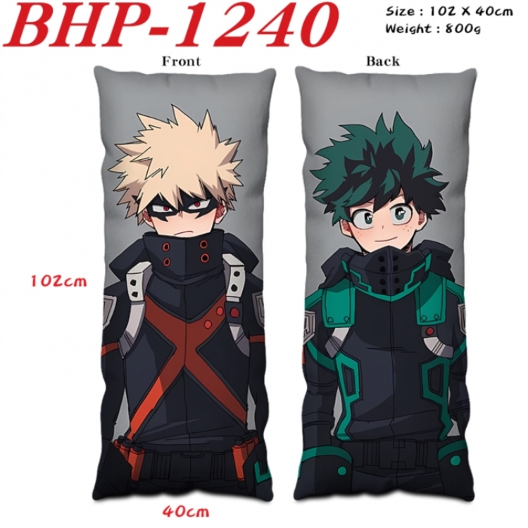 My Hero Academia Anime peach skin velvet double-sided printed pillow pillowcase 40X102cm NO FILLING