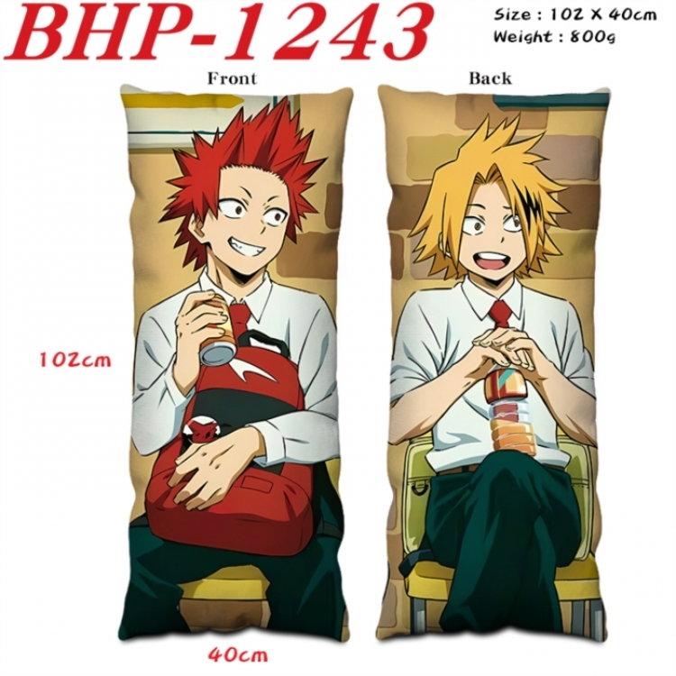 My Hero Academia Anime peach skin velvet double-sided printed pillow pillowcase 40X102cm NO FILLING