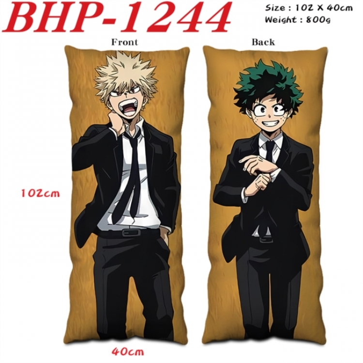 My Hero Academia Anime peach skin velvet double-sided printed pillow pillowcase 40X102cm NO FILLING