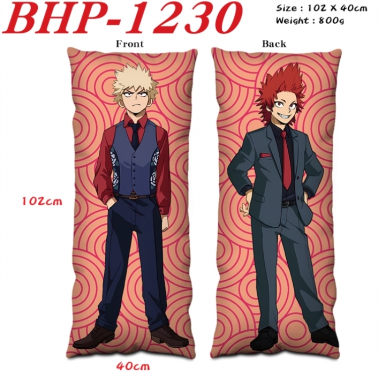 My Hero Academia Anime peach skin velvet double-sided printed pillow pillowcase 40X102cm NO FILLING