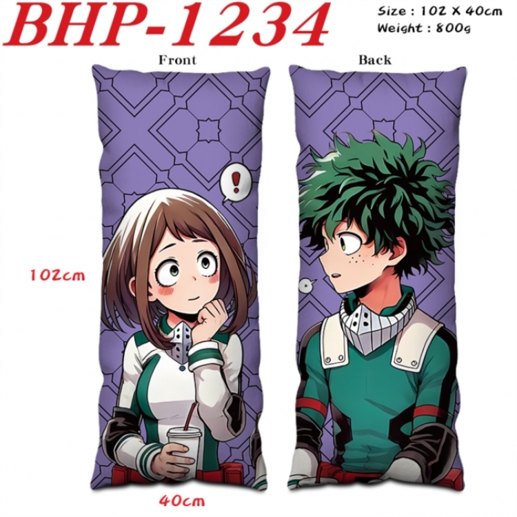 My Hero Academia Anime peach skin velvet double-sided printed pillow pillowcase 40X102cm NO FILLING