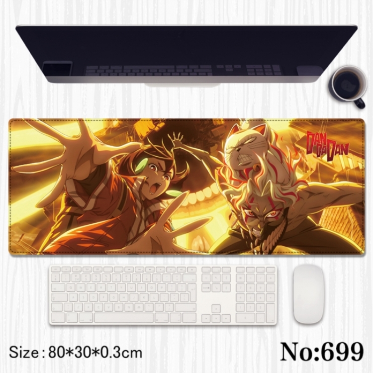 DANDADAN Anime peripheral computer mouse pad office desk pad multifunctional pad 80X30X0.3cm