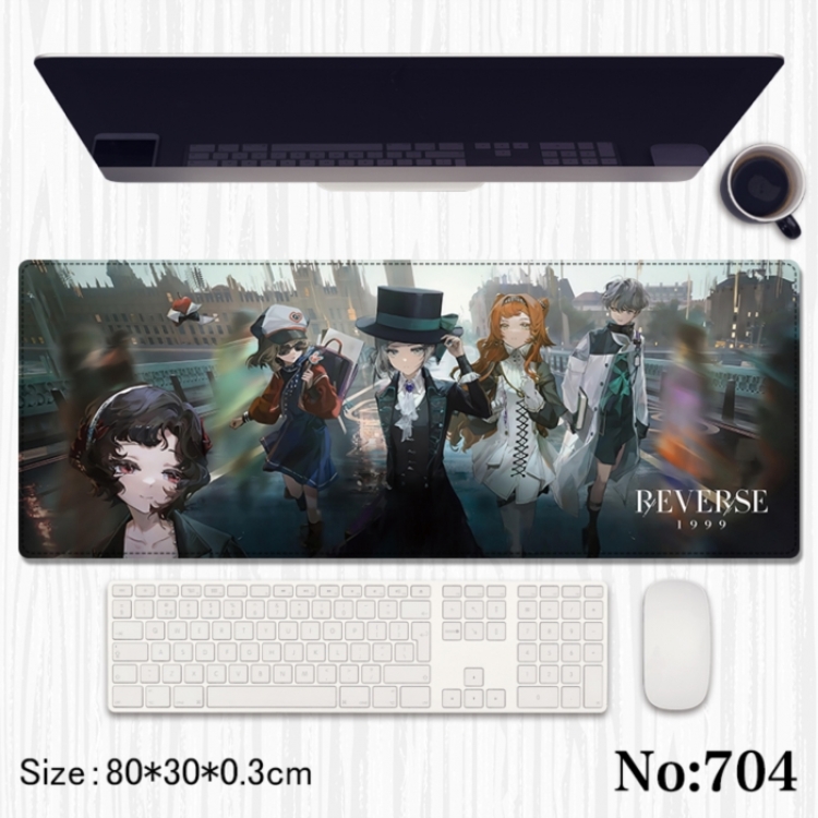 Reverse: 1999 Anime peripheral computer mouse pad office desk pad multifunctional pad 80X30X0.3cm