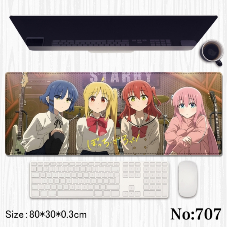 BOCCHI THE ROCK!  Anime peripheral computer mouse pad office desk pad multifunctional pad 80X30X0.3cm