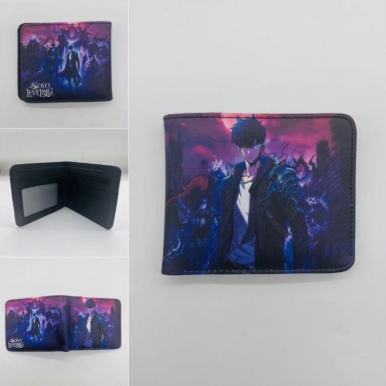 Solo Leveling:Arise Full color Two fold short card case wallet 11X9.5CM  