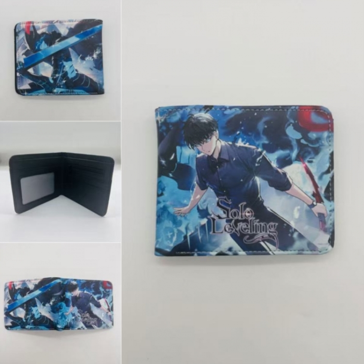 Solo Leveling:Arise Full color Two fold short card case wallet 11X9.5CM  