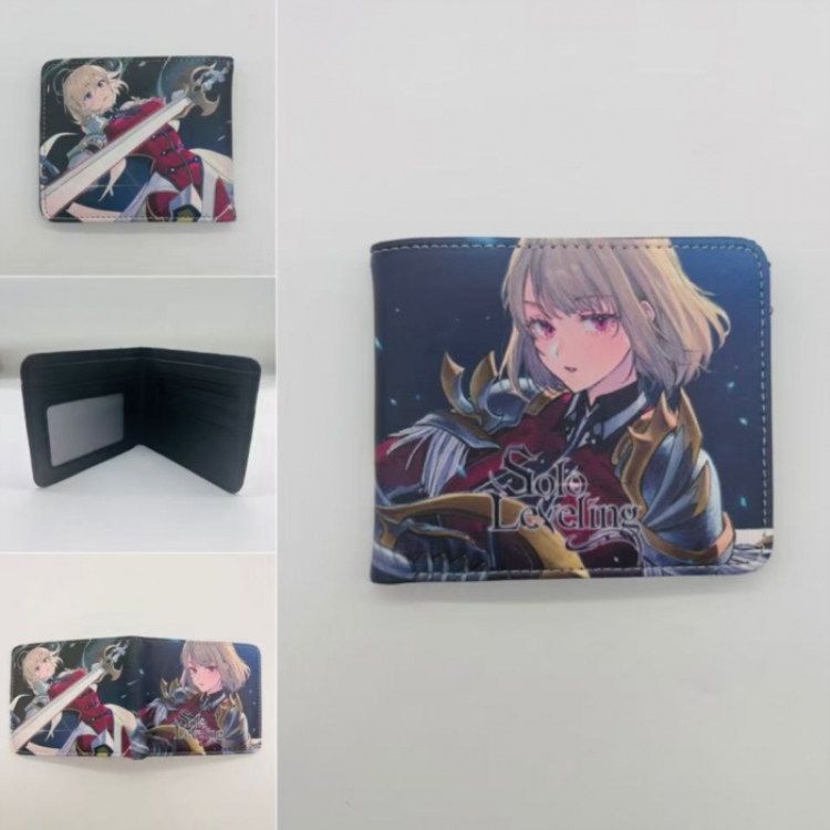 Solo Leveling:Arise Full color Two fold short card case wallet 11X9.5CM  