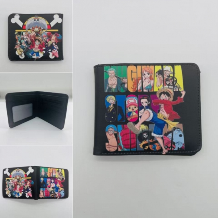One Piece Full color Two fold short card case wallet 11X9.5CM  