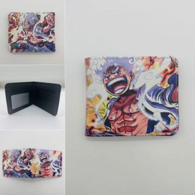 One Piece Full color Two fold short card case wallet 11X9.5CM  