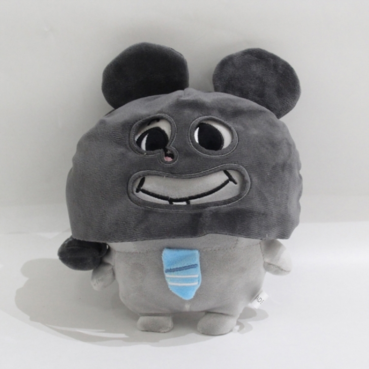 Head cover rat Elastic fabric down cotton plush toy 22x17x13cm