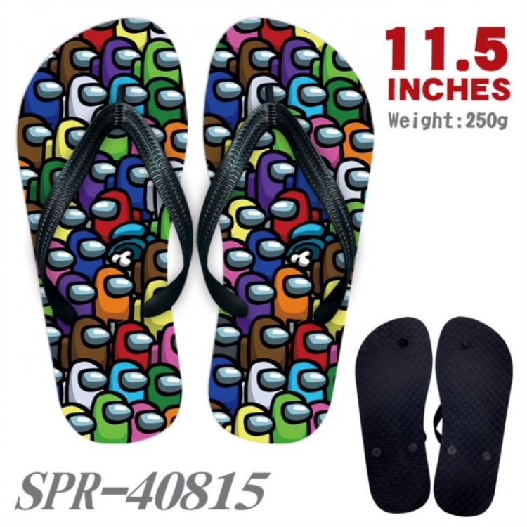 Among us Thickened rubber flip-flops slipper average size 