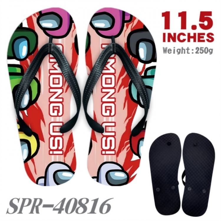 Among us Thickened rubber flip-flops slipper average size 