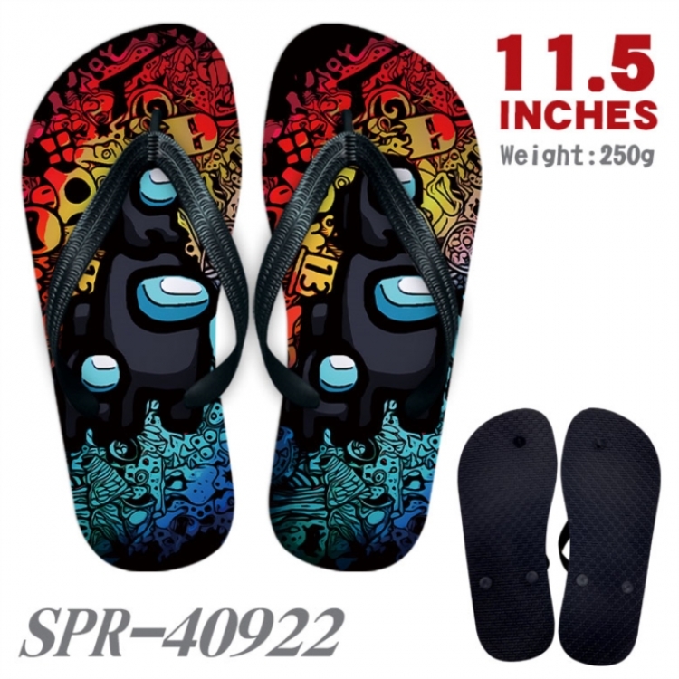 Among us Thickened rubber flip-flops slipper average size 