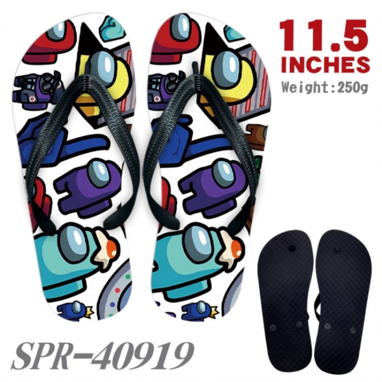 Among us Thickened rubber flip-flops slipper average size 