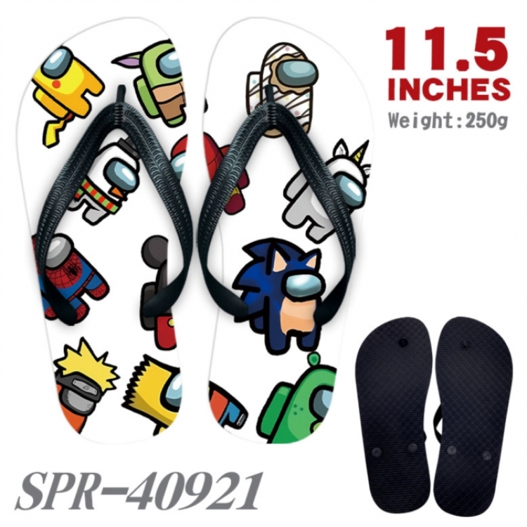 Among us Thickened rubber flip-flops slipper average size 