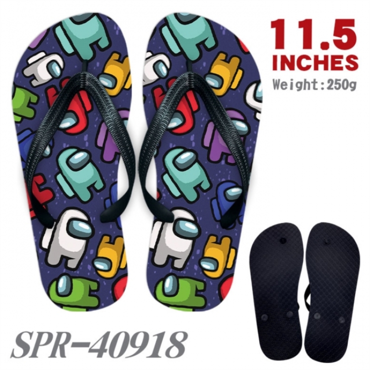 Among us Thickened rubber flip-flops slipper average size 