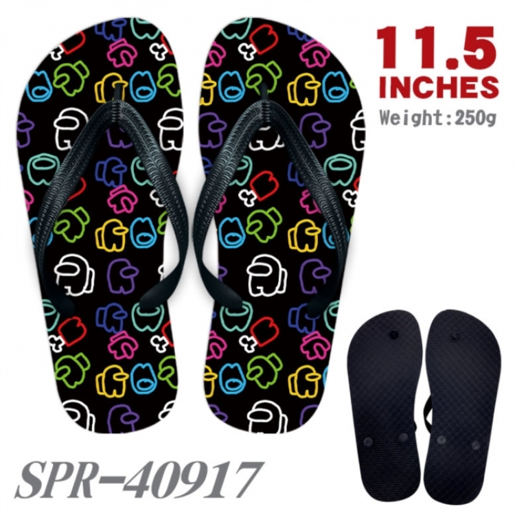 Among us Thickened rubber flip-flops slipper average size 