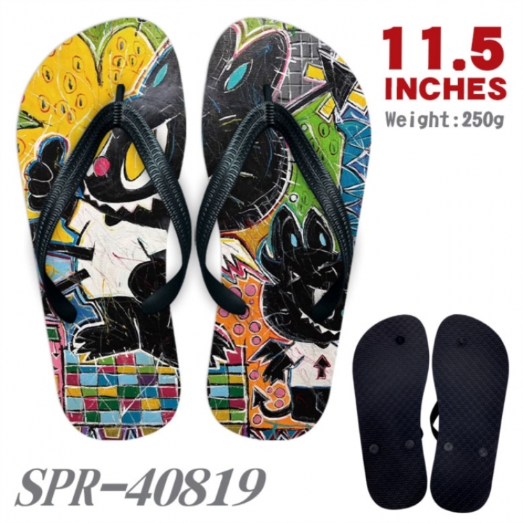 LABUBU Thickened rubber flip-flops slipper average size 