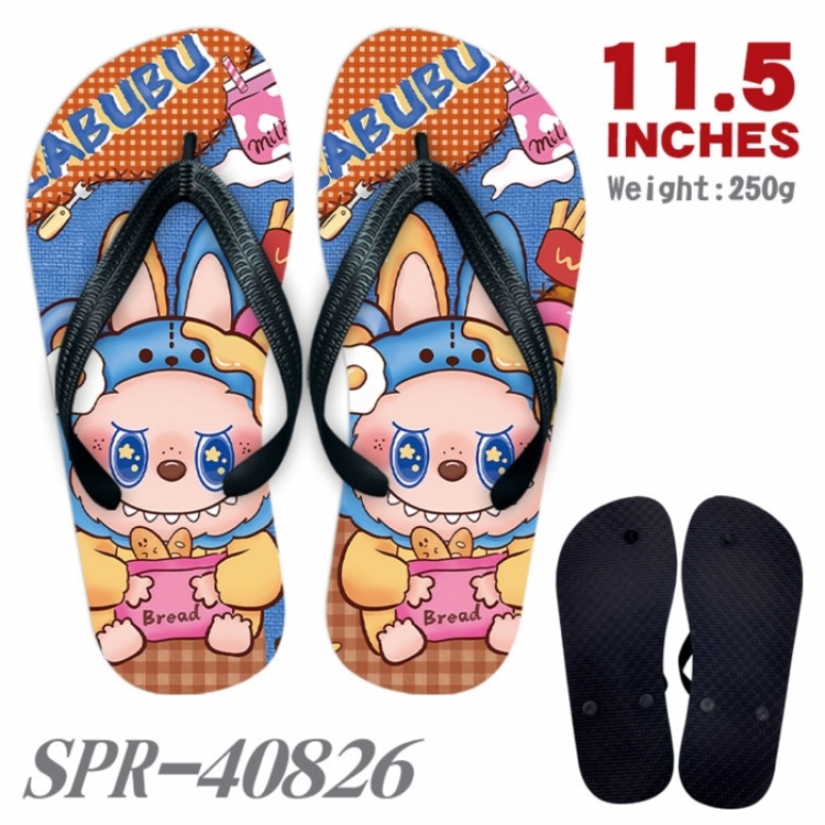 LABUBU Thickened rubber flip-flops slipper average size
