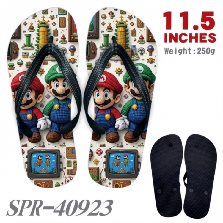 Super Mario Thickened rubber flip-flops slipper average size 