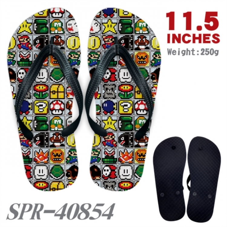 Super Mario Thickened rubber flip-flops slipper average size 