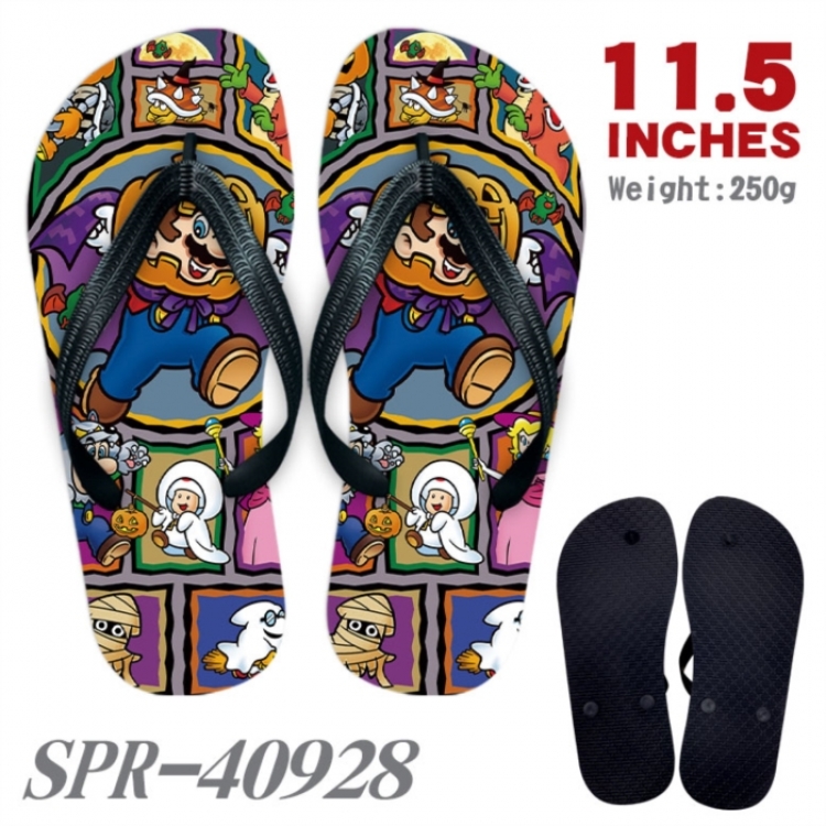 Super Mario Thickened rubber flip-flops slipper average size 