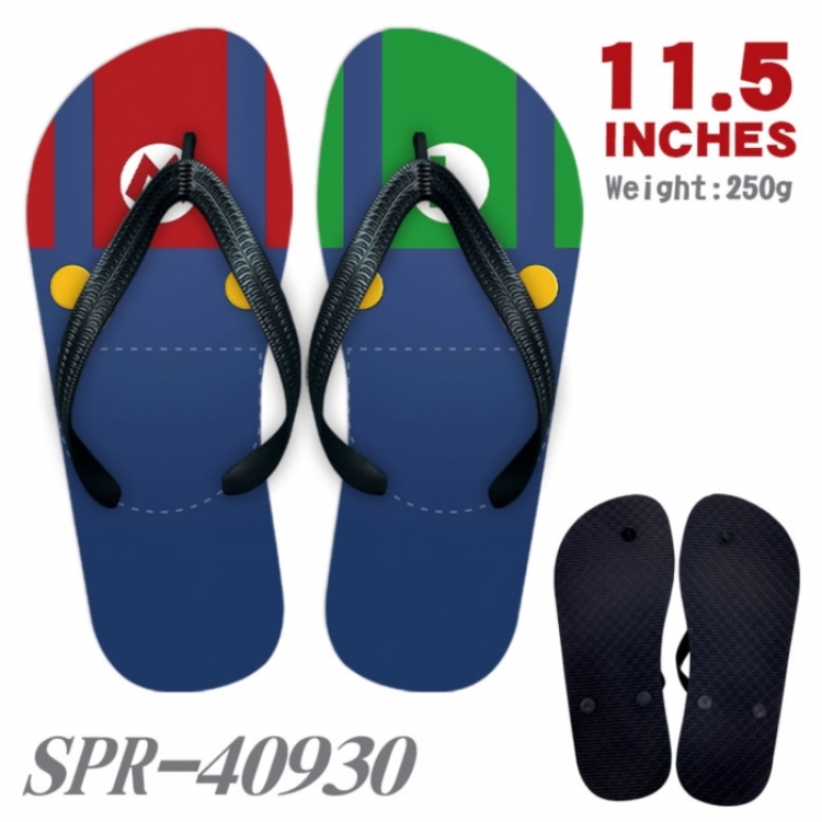 Super Mario Thickened rubber flip-flops slipper average size 