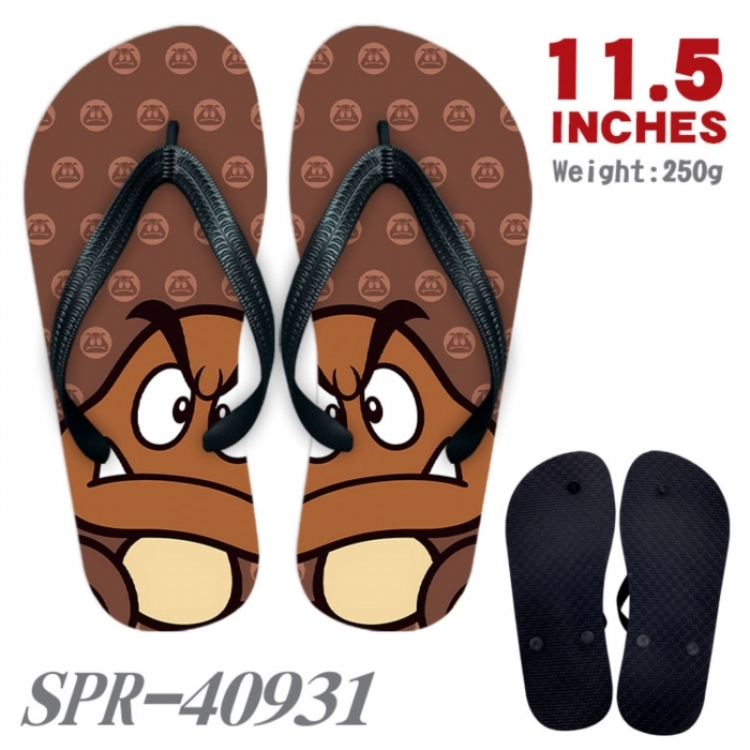 Super Mario Thickened rubber flip-flops slipper average size 