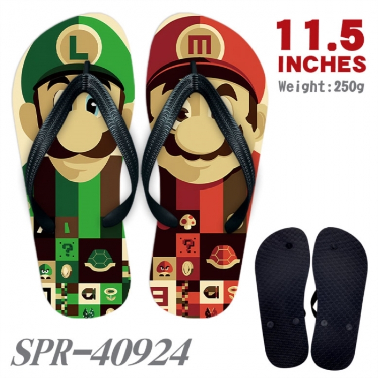 Super Mario Thickened rubber flip-flops slipper average size 