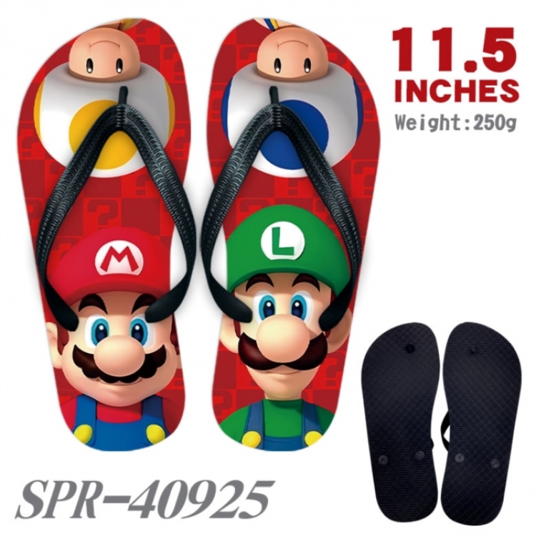 Super Mario Thickened rubber flip-flops slipper average size 