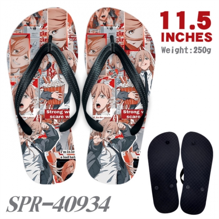 Chainsaw man Thickened rubber flip-flops slipper average size 