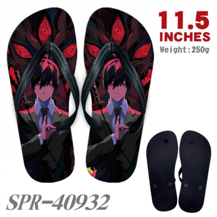 Chainsaw man Thickened rubber flip-flops slipper average size 