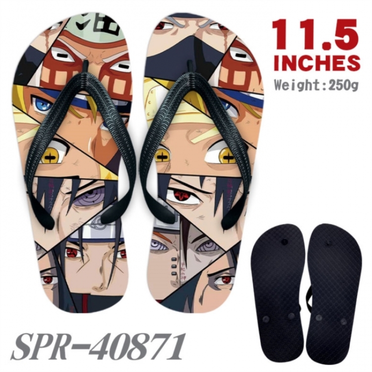 Naruto Thickened rubber flip-flops slipper average size 