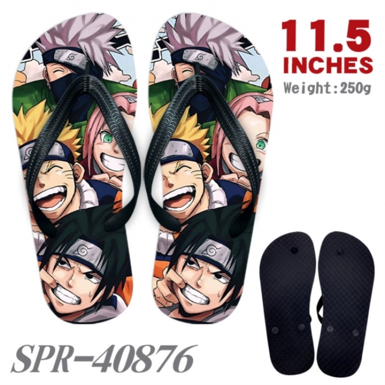 Naruto Thickened rubber flip-flops slipper average size 