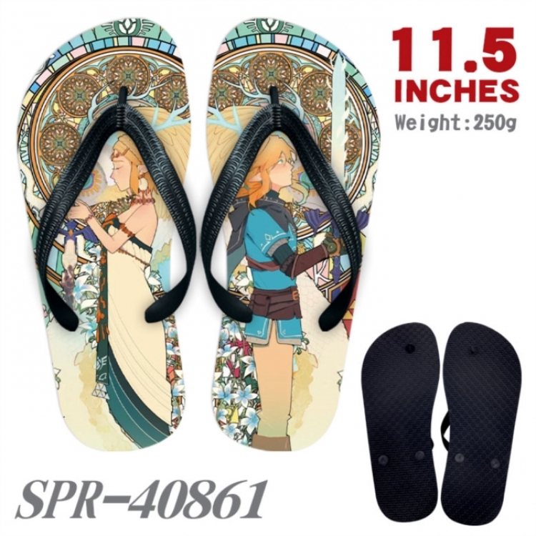 The Legend of Zelda Thickened rubber flip-flops slipper average size 