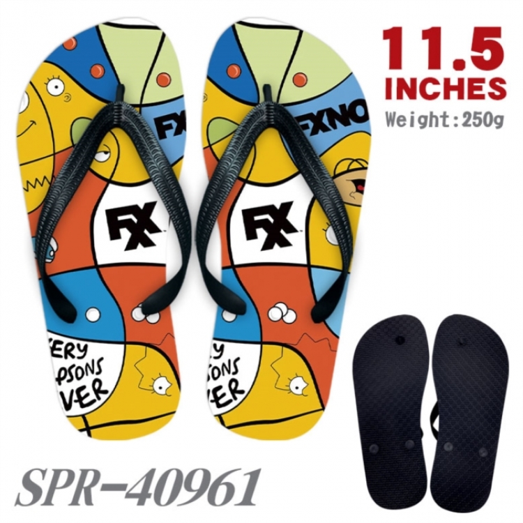 The Simpsons Thickened rubber flip-flops slipper average size 