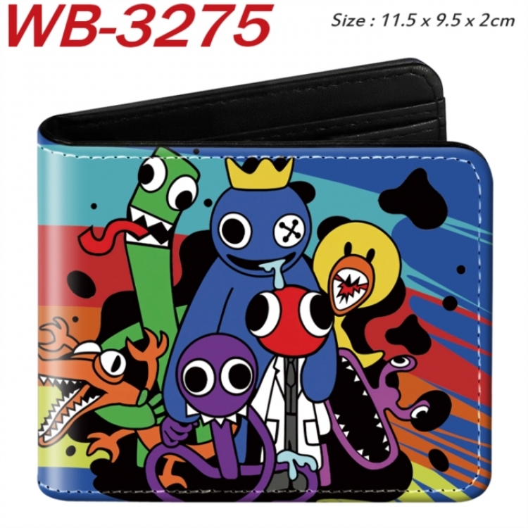 Garten of Banban Animation color PU leather half fold wallet 11.5X9X2CM