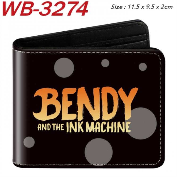 Garten of Banban Animation color PU leather half fold wallet 11.5X9X2CM