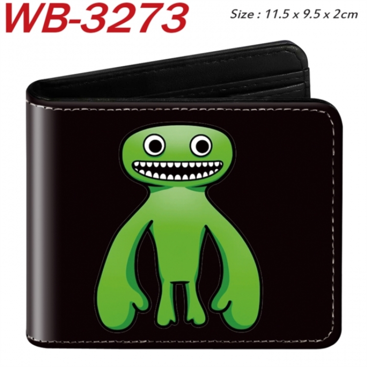 Garten of Banban Animation color PU leather half fold wallet 11.5X9X2CM