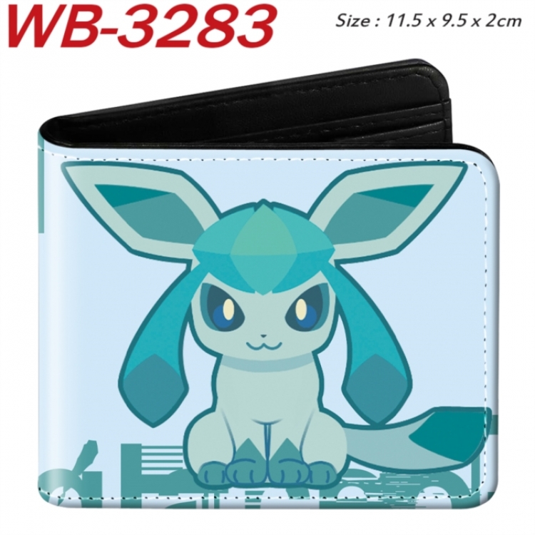 Pokemon Animation color PU leather half fold wallet 11.5X9X2CM