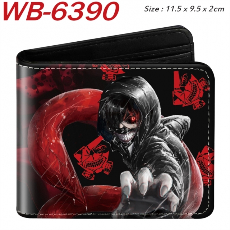 Tokyo Ghoul Animation color PU leather half fold wallet 11.5X9X2CM