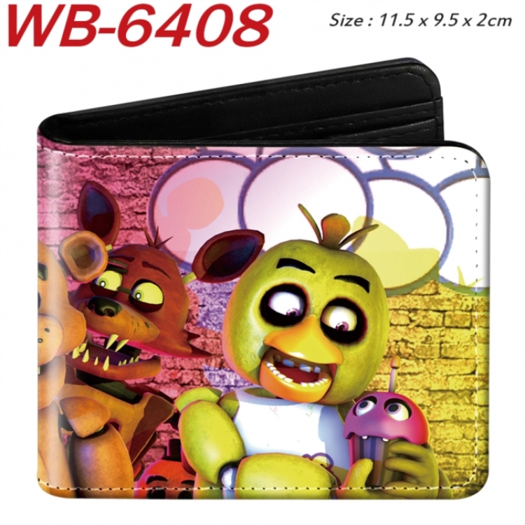 Freddie Animation color PU leather half fold wallet 11.5X9X2CM